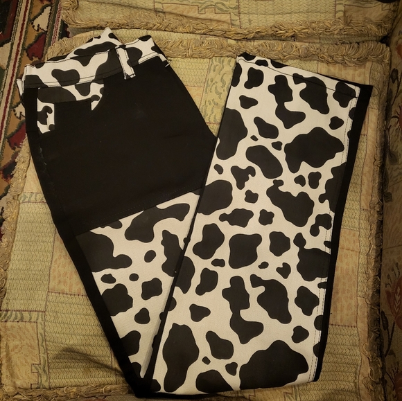 Cow print jeans Egyptian cotton - Picture 5 of 7